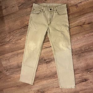 Wrangler 33 x 32 regular tan jeans